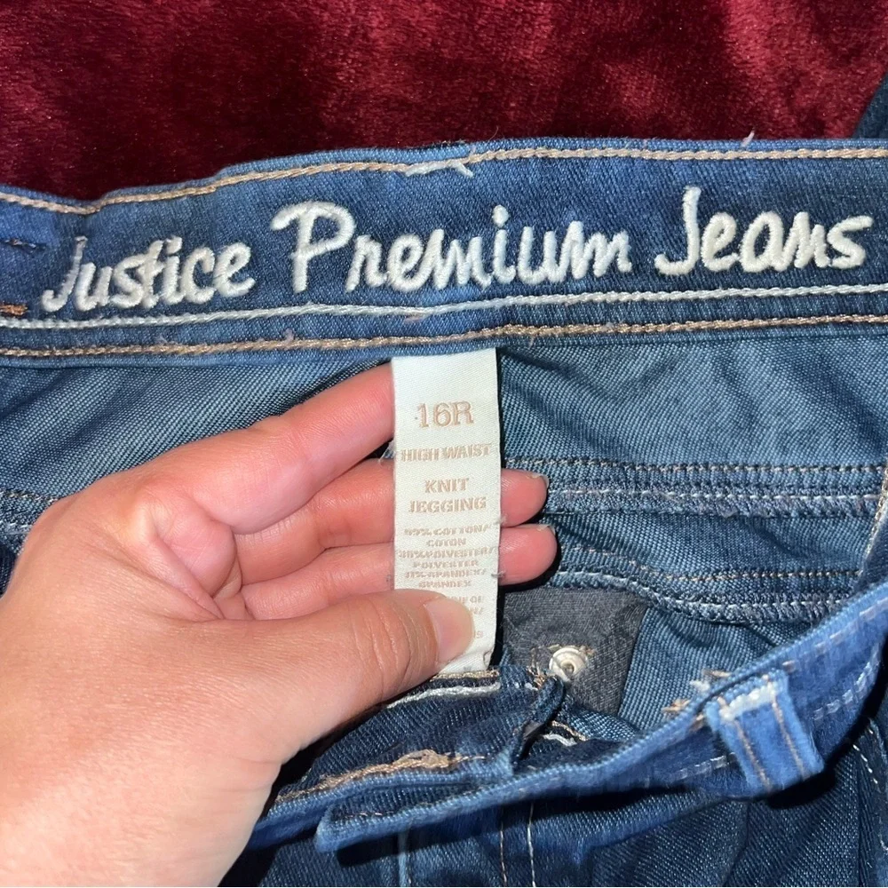 Justice Dark Blue Skinny‎ Jeans 16